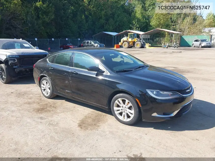 CHRYSLER 200 2015, VIN 1C3CCCAG1FN525747