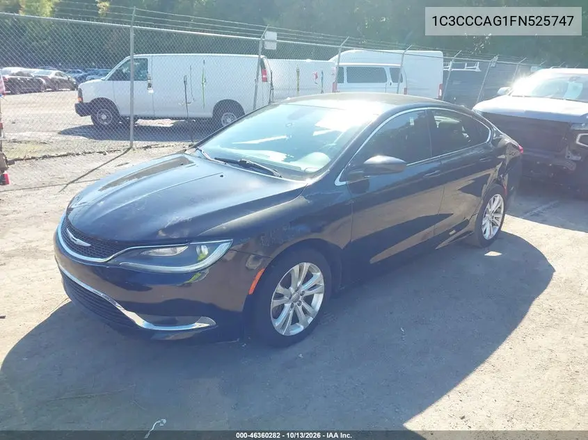 2015 CHRYSLER 200 VIN 1C3CCCAG1FN525747 — фото 2