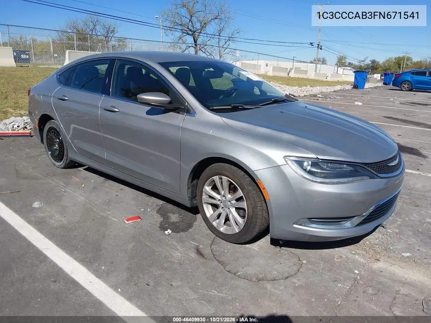 2015 CHRYSLER 200 VIN 1C3CCCAB3FN671541 — фото 2