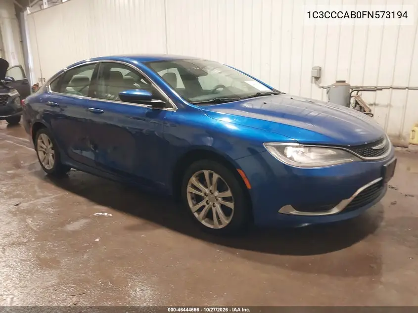 CHRYSLER 200 2015, VIN 1C3CCCAB0FN573194