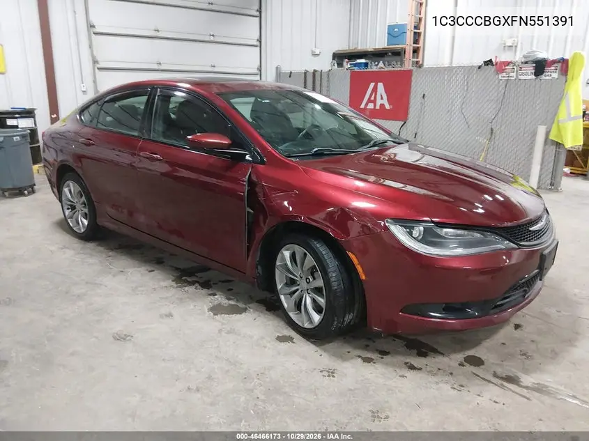 CHRYSLER 200 2015, VIN 1C3CCCBGXFN551391