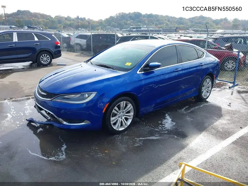 2015 CHRYSLER 200 VIN 1C3CCCAB5FN550560 — фото 2