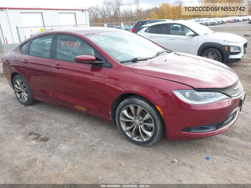 CHRYSLER 200 2015, VIN 1C3CCCDG5FN553742