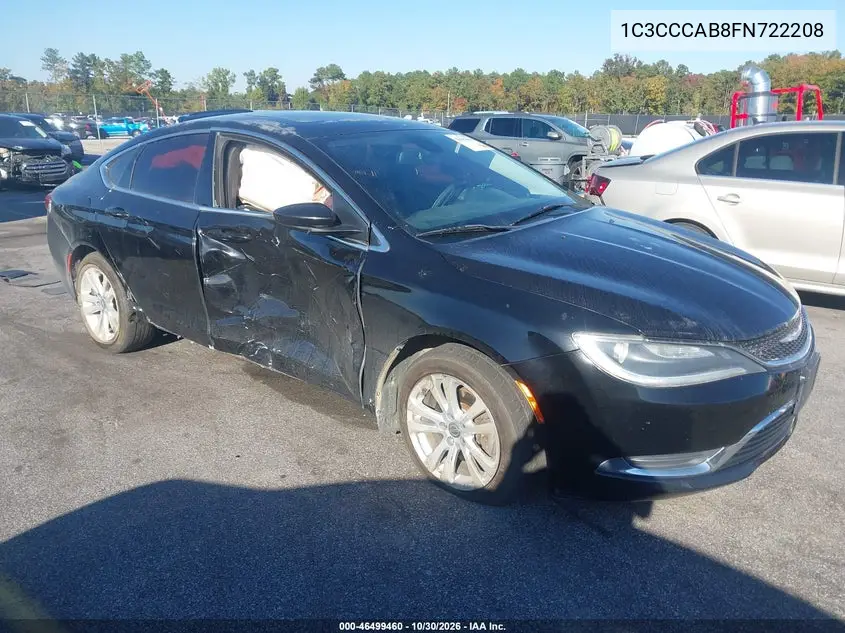 CHRYSLER 200 2015, VIN 1C3CCCAB8FN722208
