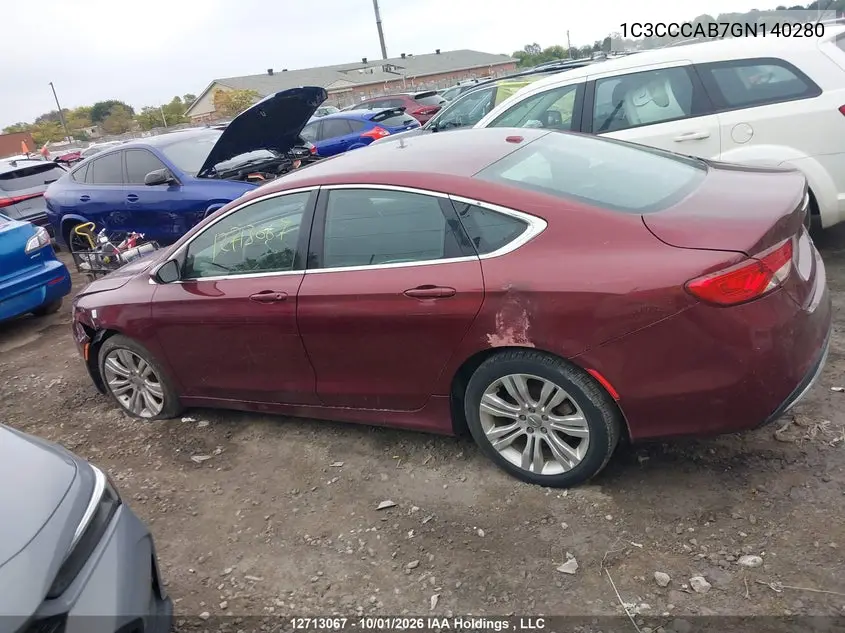 2016 CHRYSLER 200 VIN 1C3CCCAB7GN140280 — фото 14