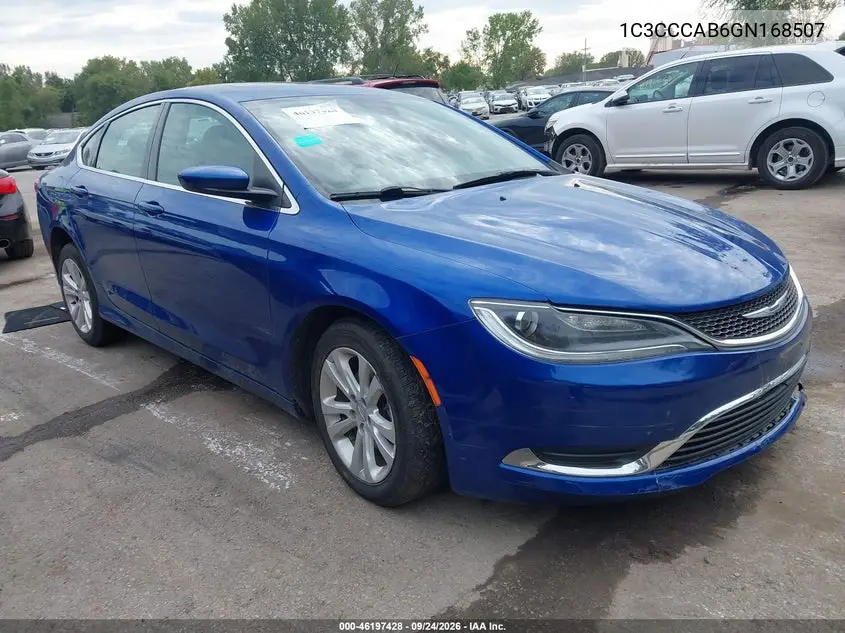 CHRYSLER 200 2016, VIN 1C3CCCAB6GN168507