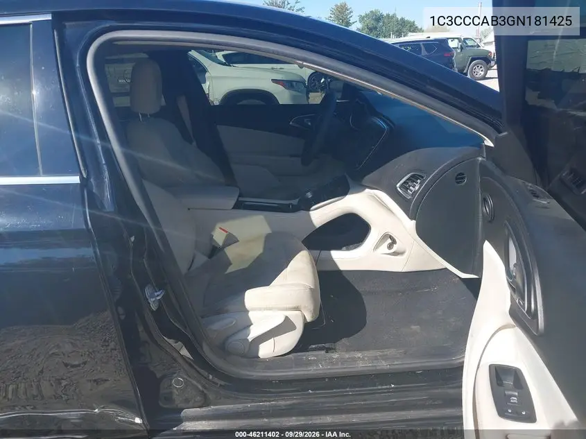 2016 CHRYSLER 200 VIN 1C3CCCAB3GN181425 — фото 5