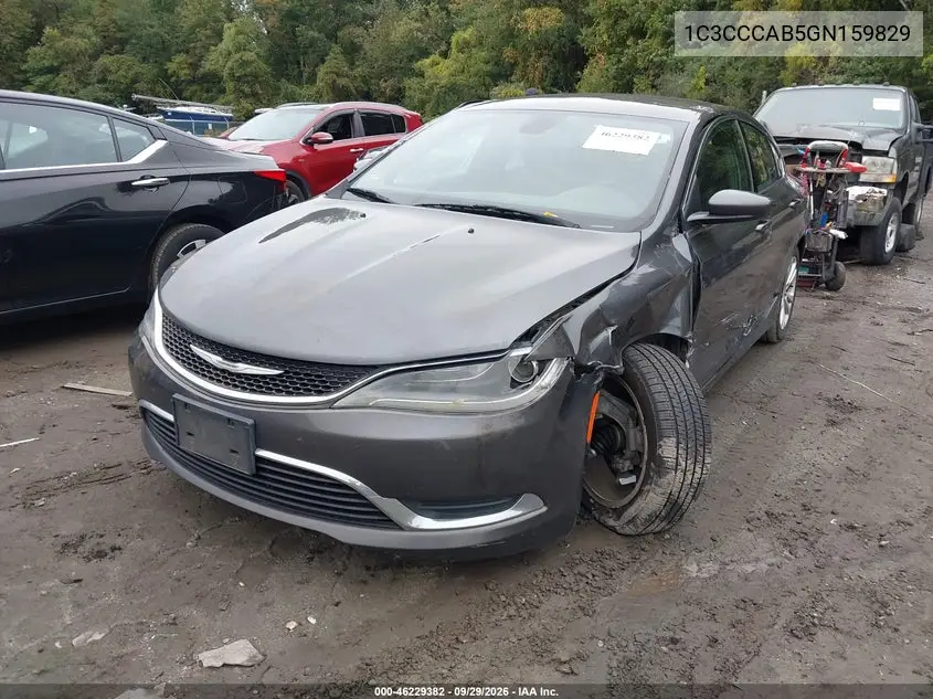 2016 CHRYSLER 200 VIN 1C3CCCAB5GN159829 — фото 2
