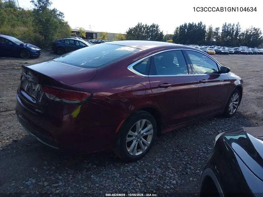 2016 CHRYSLER 200 VIN 1C3CCCAB1GN104634 — фото 4