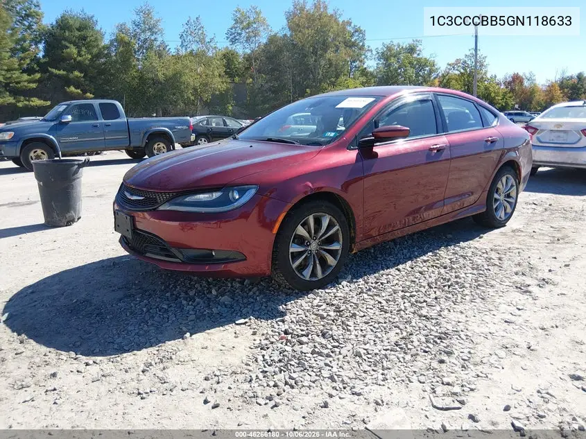 2016 CHRYSLER 200 VIN 1C3CCCBB5GN118633 — фото 2