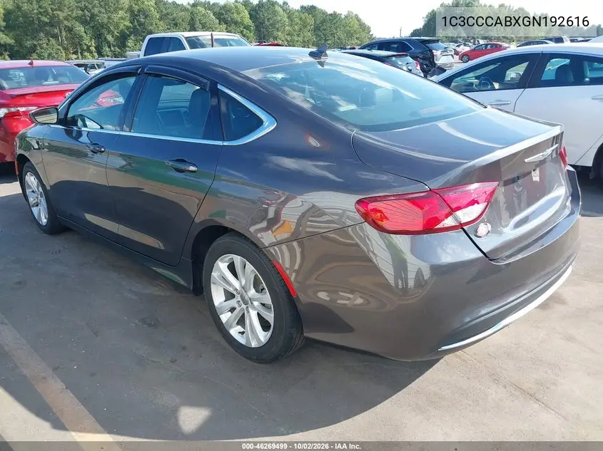 2016 CHRYSLER 200 VIN 1C3CCCABXGN192616 — фото 3