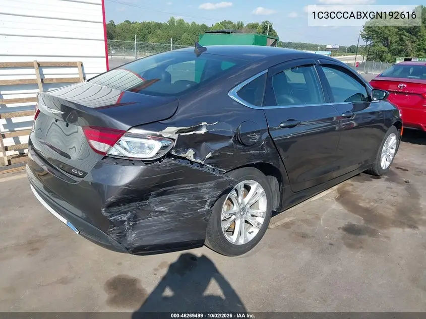 2016 CHRYSLER 200 VIN 1C3CCCABXGN192616 — фото 4