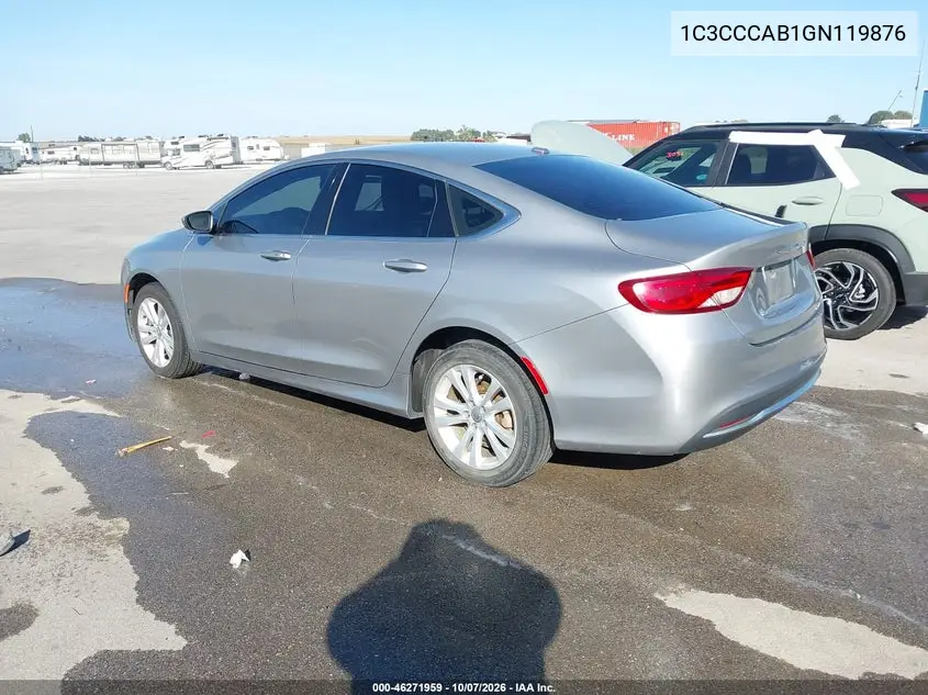 2016 CHRYSLER 200 VIN 1C3CCCAB1GN119876 — фото 3