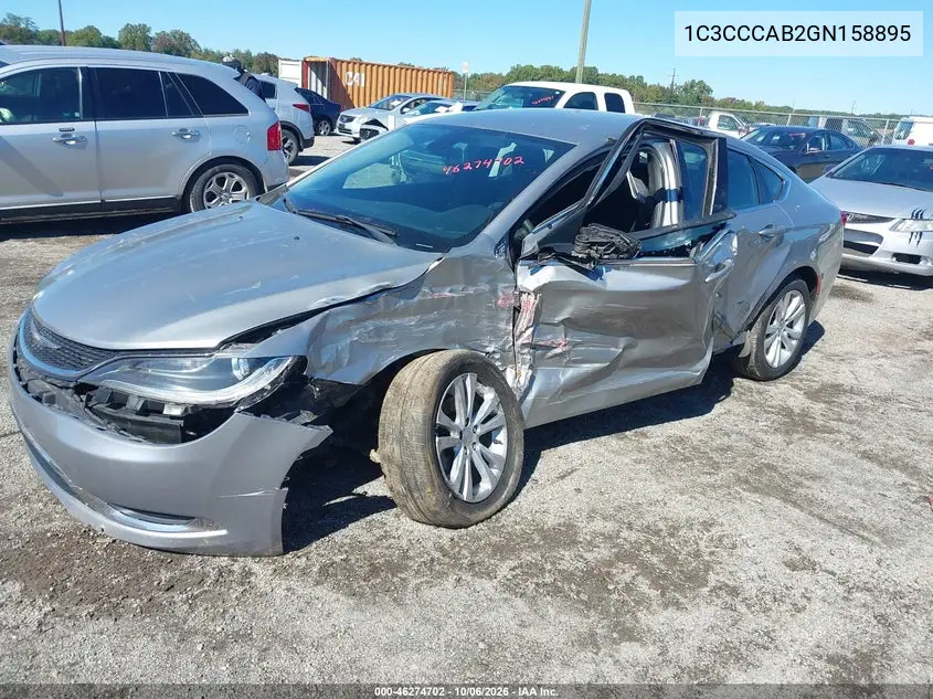 2016 CHRYSLER 200 VIN 1C3CCCAB2GN158895 — фото 2