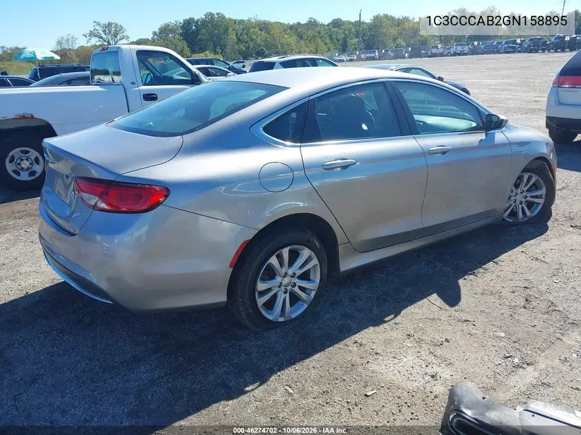 2016 CHRYSLER 200 VIN 1C3CCCAB2GN158895 — фото 4