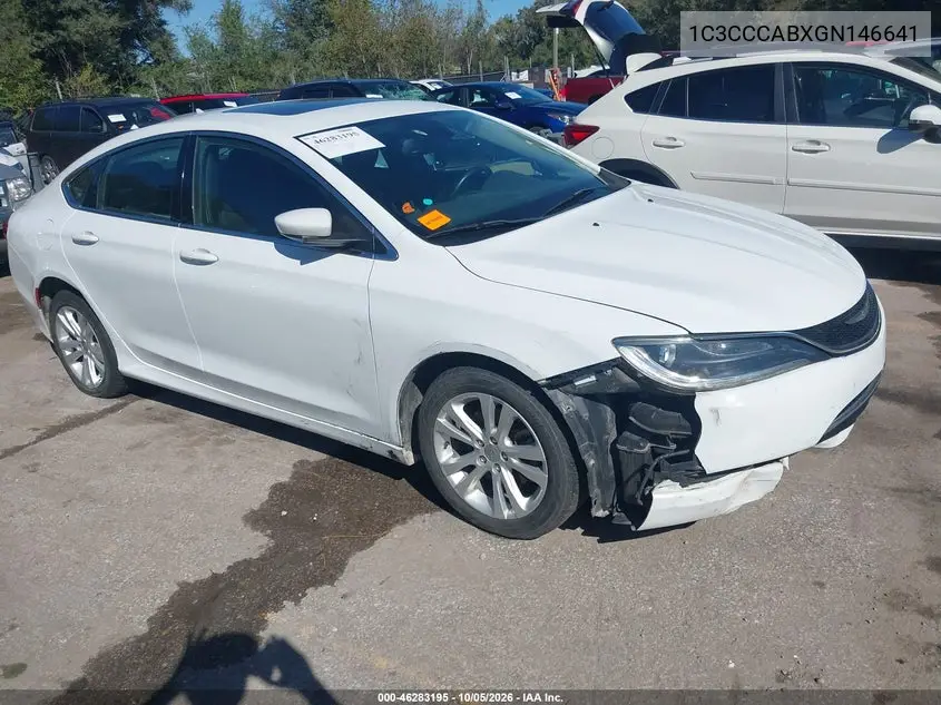 CHRYSLER 200 2016, VIN 1C3CCCABXGN146641
