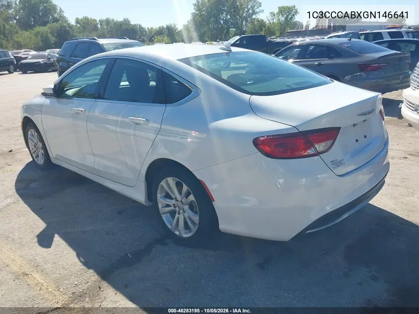 2016 CHRYSLER 200 VIN 1C3CCCABXGN146641 — фото 3