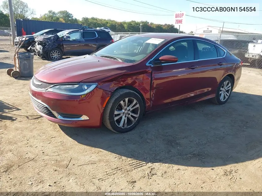 2016 CHRYSLER 200 VIN 1C3CCCAB0GN154554 — фото 2