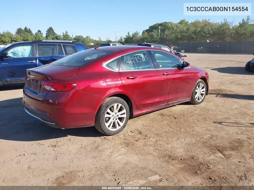 2016 CHRYSLER 200 VIN 1C3CCCAB0GN154554 — фото 4