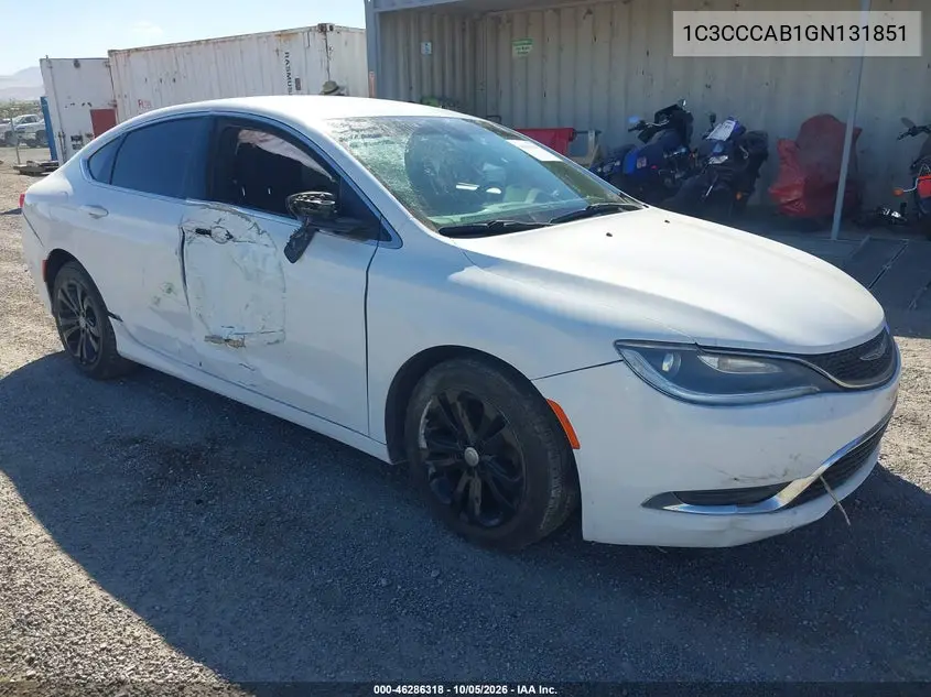 CHRYSLER 200 2016, VIN 1C3CCCAB1GN131851