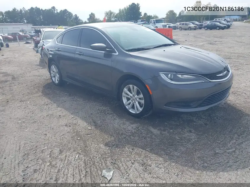 CHRYSLER 200 2016, VIN 1C3CCCFB2GN186186