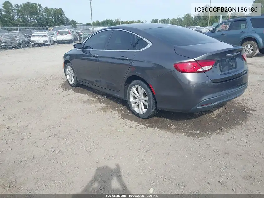 2016 CHRYSLER 200 VIN 1C3CCCFB2GN186186 — фото 3