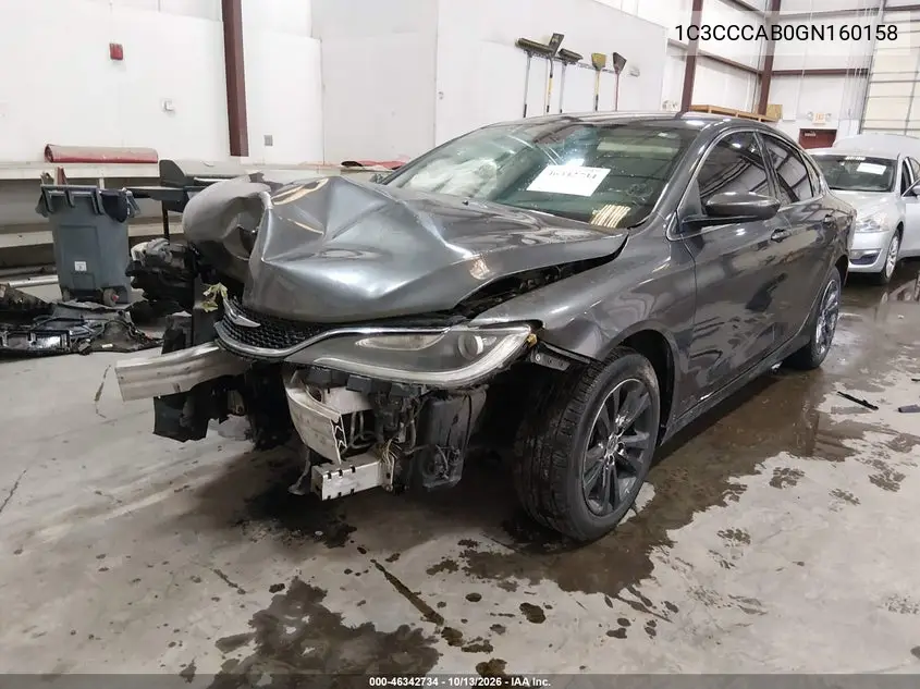 2016 CHRYSLER 200 VIN 1C3CCCAB0GN160158 — фото 2