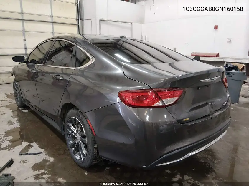 2016 CHRYSLER 200 VIN 1C3CCCAB0GN160158 — фото 3