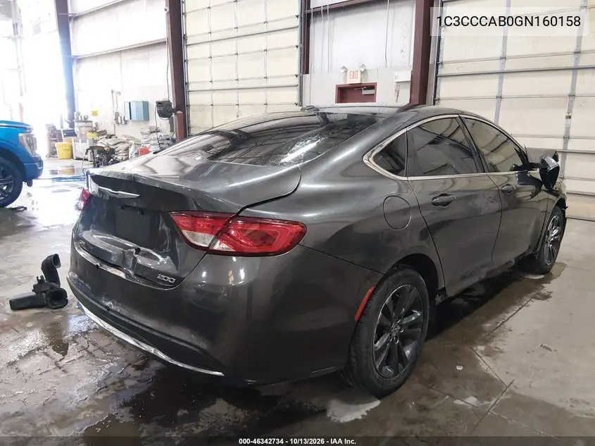 2016 CHRYSLER 200 VIN 1C3CCCAB0GN160158 — фото 4