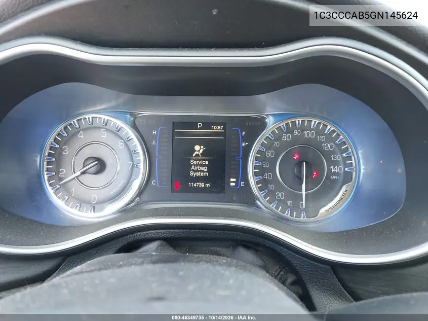 2016 CHRYSLER 200 VIN 1C3CCCAB5GN145624 — фото 7