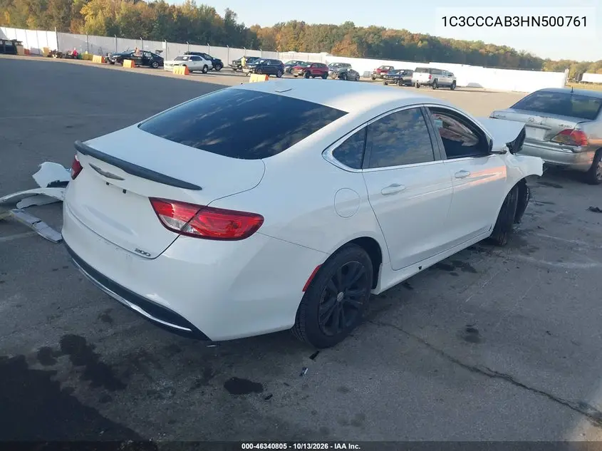 2017 CHRYSLER 200 VIN 1C3CCCAB3HN500761 — фото 4