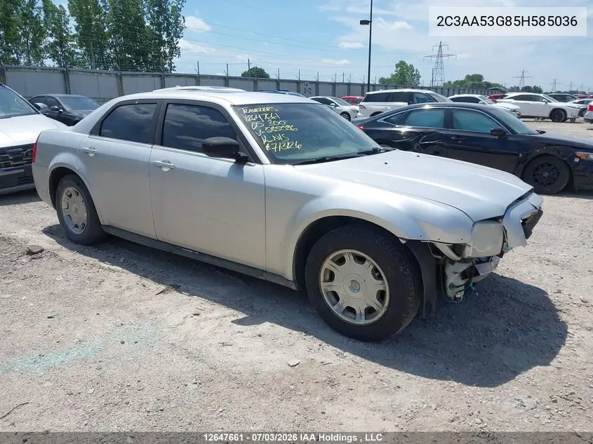 CHRYSLER 300 2005, VIN 2C3AA53G85H585036