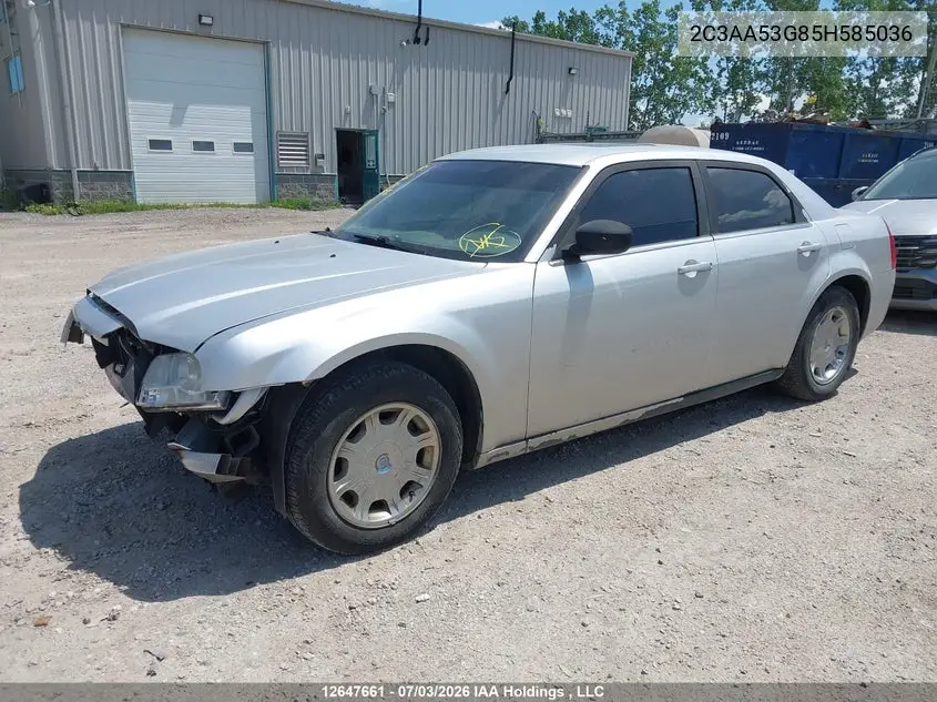 2005 CHRYSLER 300 VIN 2C3AA53G85H585036 — фото 2