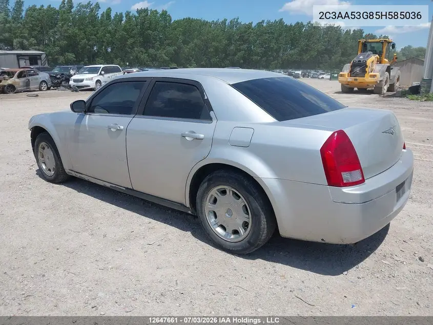 2005 CHRYSLER 300 VIN 2C3AA53G85H585036 — фото 3