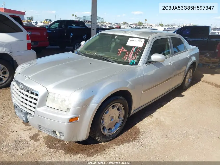 2005 CHRYSLER 300 VIN 2C3JA53G85H597347 — фото 2