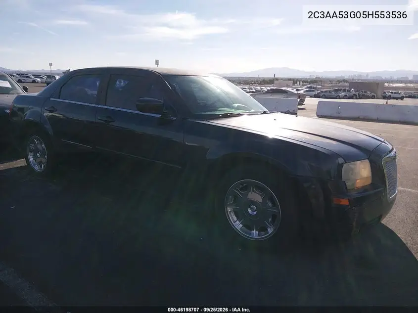 CHRYSLER 300 2005, VIN 2C3AA53G05H553536