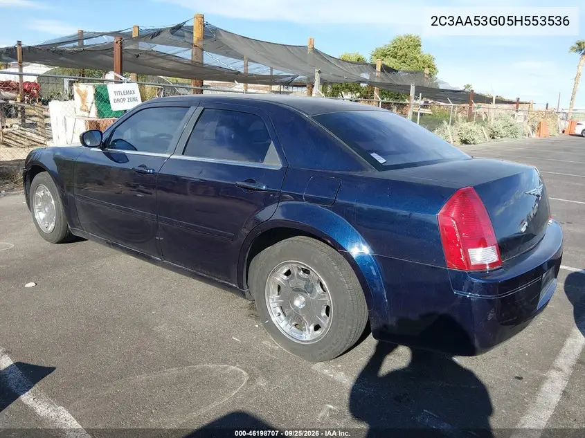2005 CHRYSLER 300 VIN 2C3AA53G05H553536 — фото 3