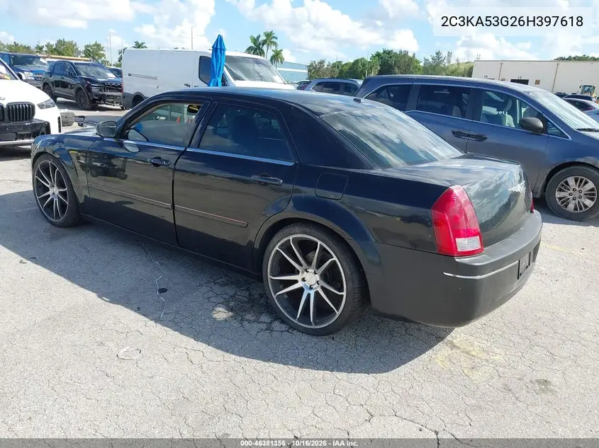 2006 CHRYSLER 300 VIN 2C3KA53G26H397618 — фото 3