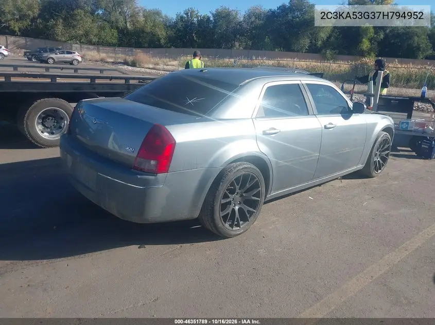 2007 CHRYSLER 300 VIN 2C3KA53G37H794952 — фото 4
