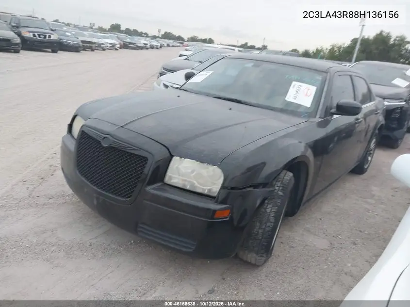 2008 CHRYSLER 300 VIN 2C3LA43R88H136156 — фото 2