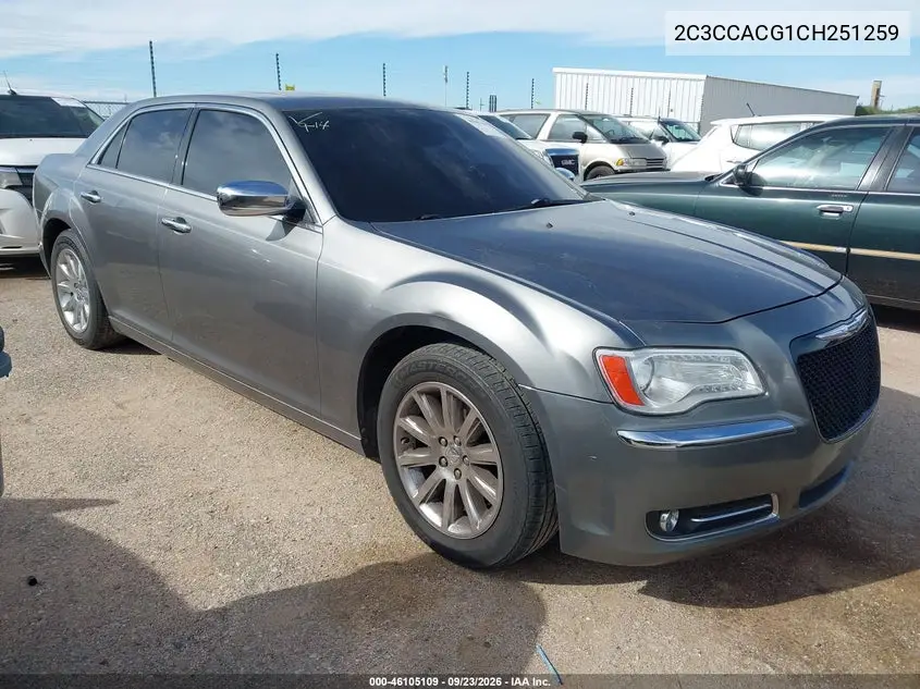 CHRYSLER 300 2012, VIN 2C3CCACG1CH251259