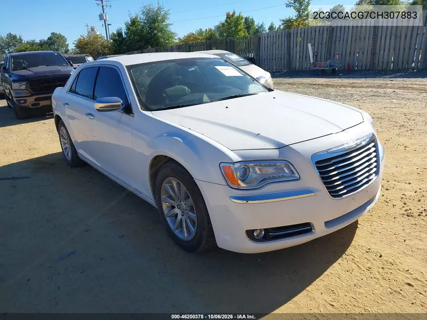 CHRYSLER 300 2012, VIN 2C3CCACG7CH307883