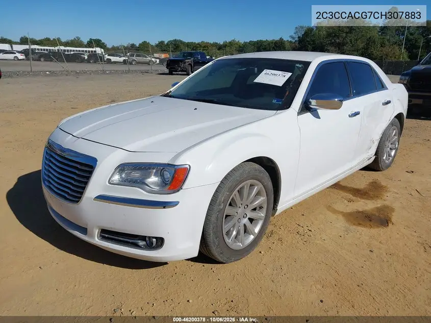 2012 CHRYSLER 300 VIN 2C3CCACG7CH307883 — фото 2