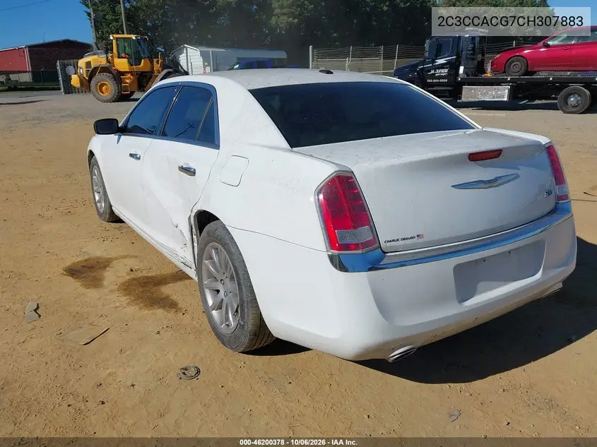 2012 CHRYSLER 300 VIN 2C3CCACG7CH307883 — фото 3