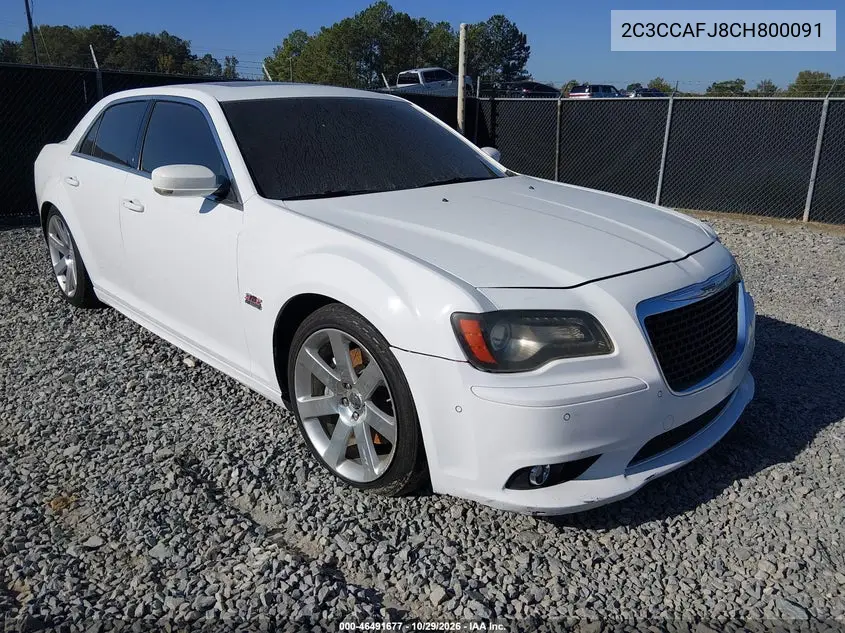 CHRYSLER 300 2012, VIN 2C3CCAFJ8CH800091