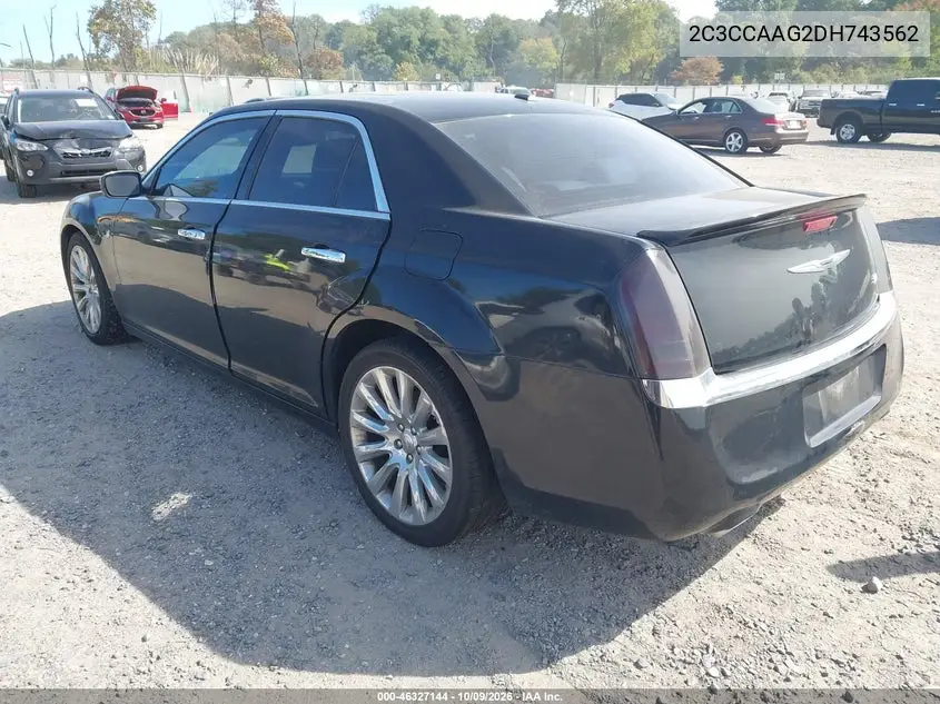 2013 CHRYSLER 300 VIN 2C3CCAAG2DH743562 — фото 3