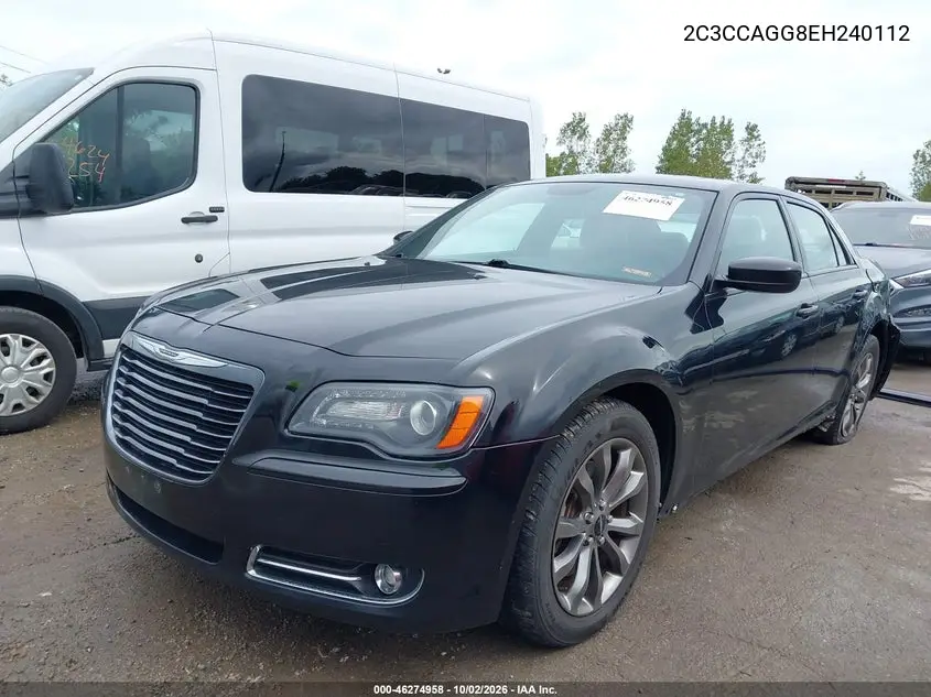 2014 CHRYSLER 300 VIN 2C3CCAGG8EH240112 — фото 2