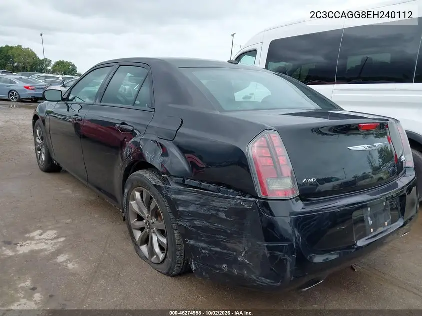 2014 CHRYSLER 300 VIN 2C3CCAGG8EH240112 — фото 3