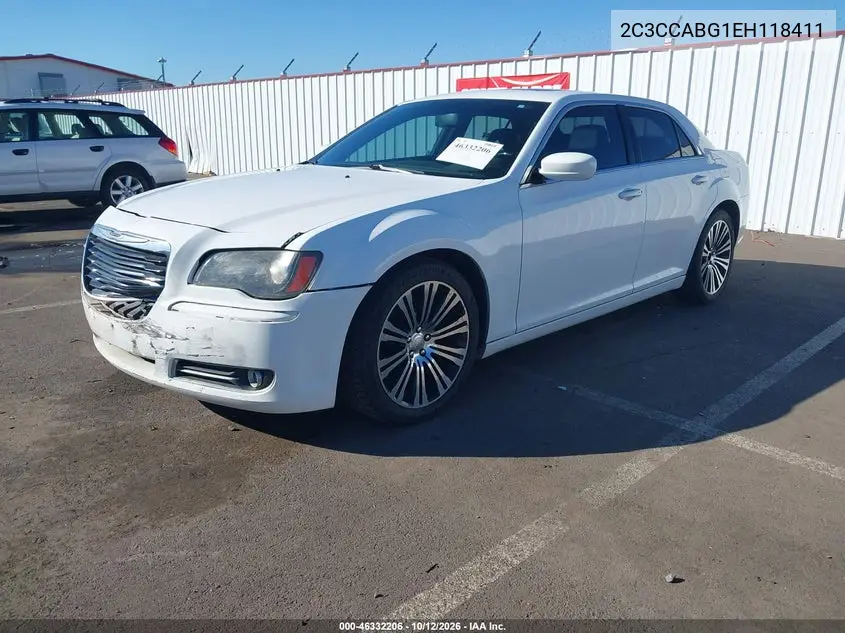 2014 CHRYSLER 300 VIN 2C3CCABG1EH118411 — фото 2