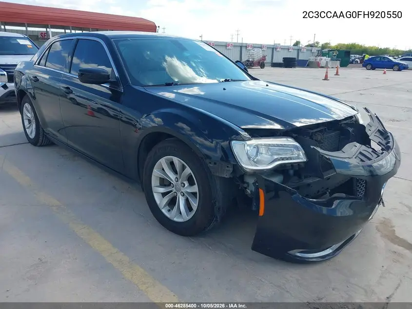 CHRYSLER 300 2015, VIN 2C3CCAAG0FH920550